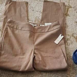 Dana Buchman Tan Straight Leg Pants